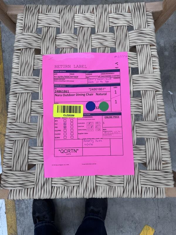 NZ CLZ20259 Nara Outdoor Dining chair Natural