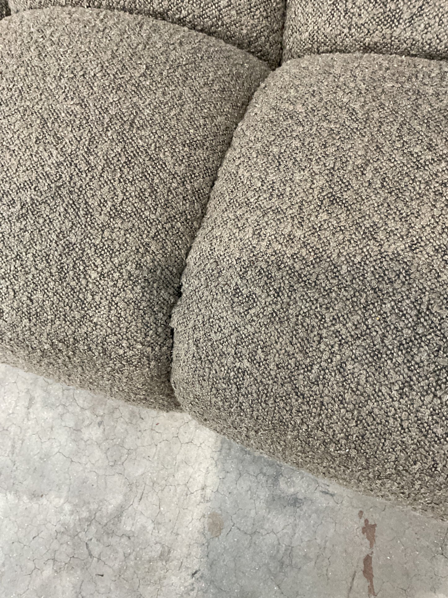 NZ CLZ20626 1 PCE AERO SOFA 3S JACQUARD BOUCLE COFFEE