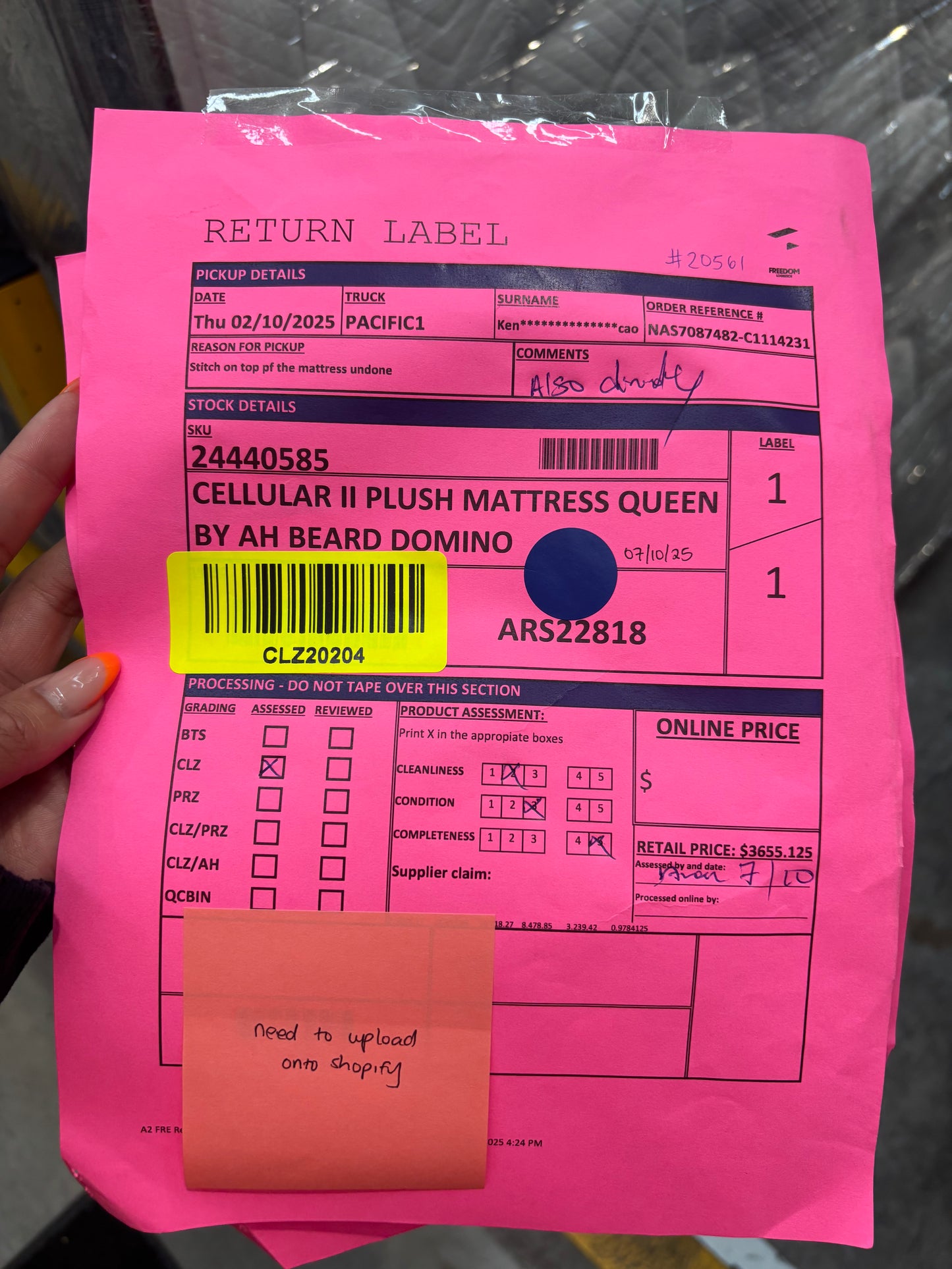 NZ CLZ20204 Cellular II Plush Mattress Queen by AH Beard