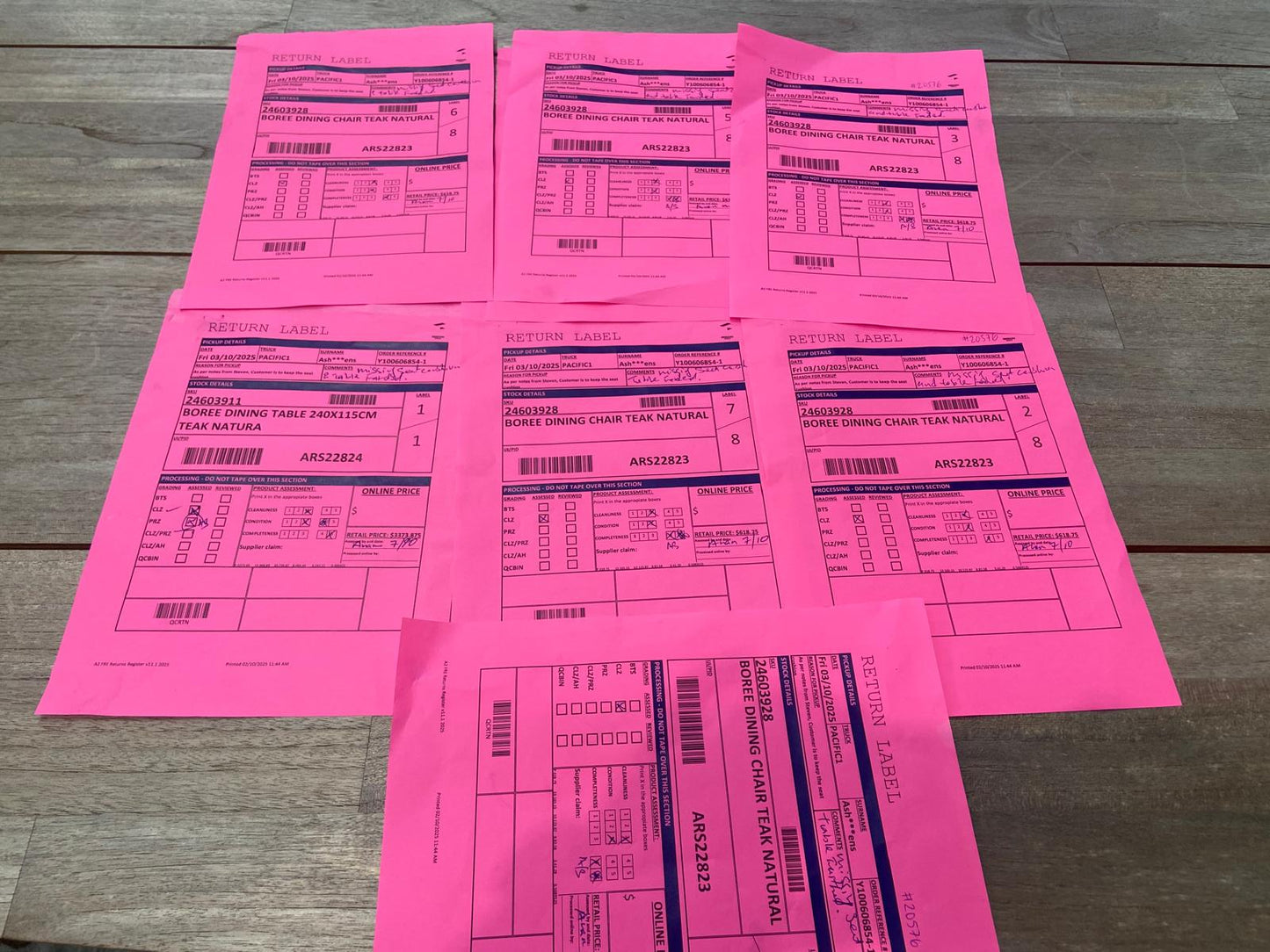 NZ CLZ20207 Boree Teak Natural Dining 9pc Set