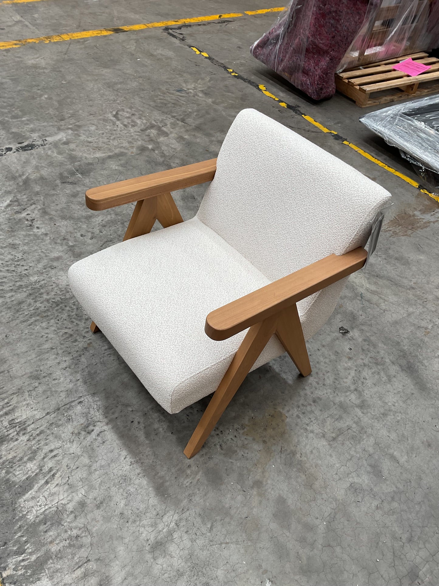 NZ CLZ20241 Tulum Occasional Chair Whisper Withe