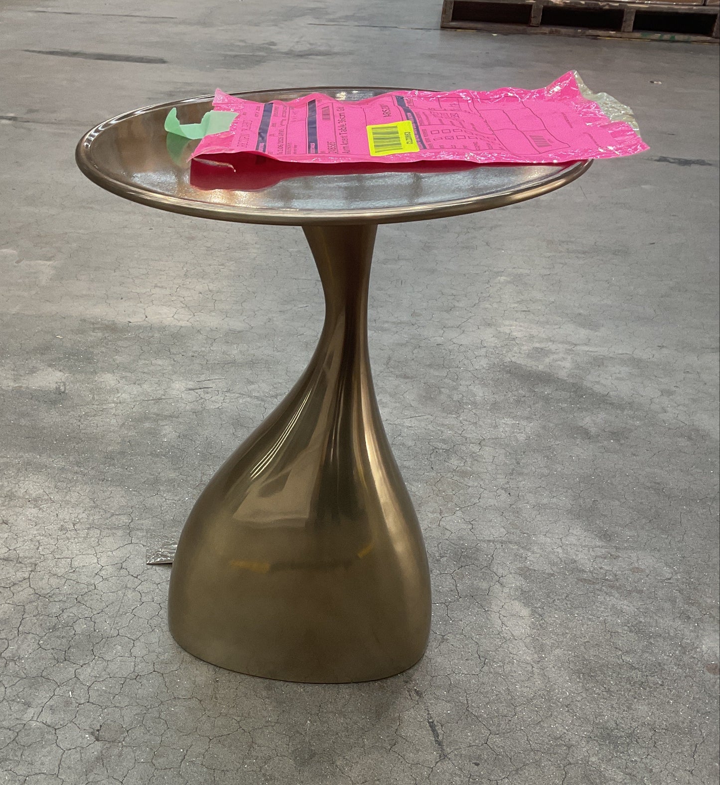 NZ CLZ20653 1 PCE AURUM ACCENT TABLE 36CM GOLD