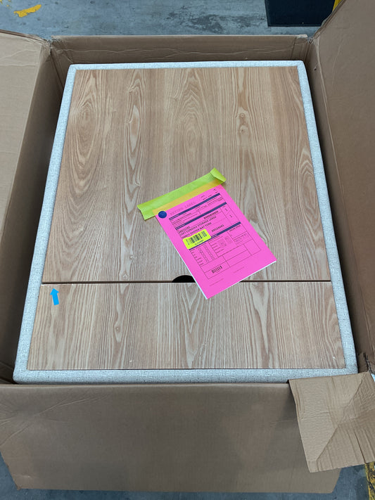NZ CLZ20697 1 PCE LOFT STORAGE CONSOLE WITH WIRELESS CHARGING LARGE SANCY OYSTER NATURAL TONE