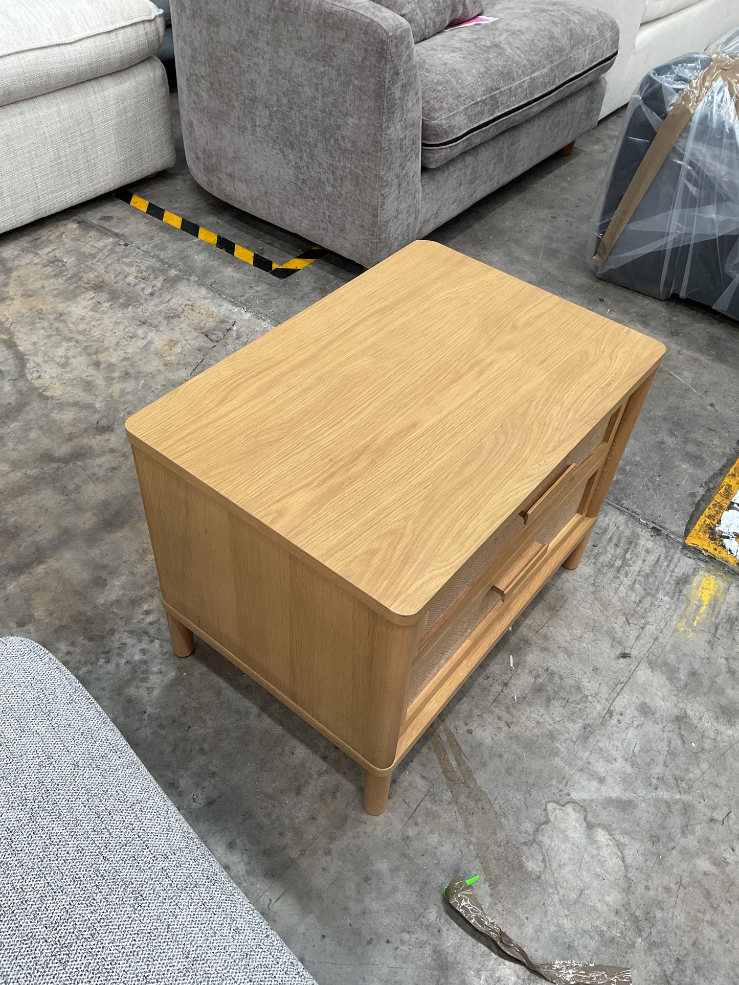 NZ CLZ20390 Bedside 2 Drawer Natural