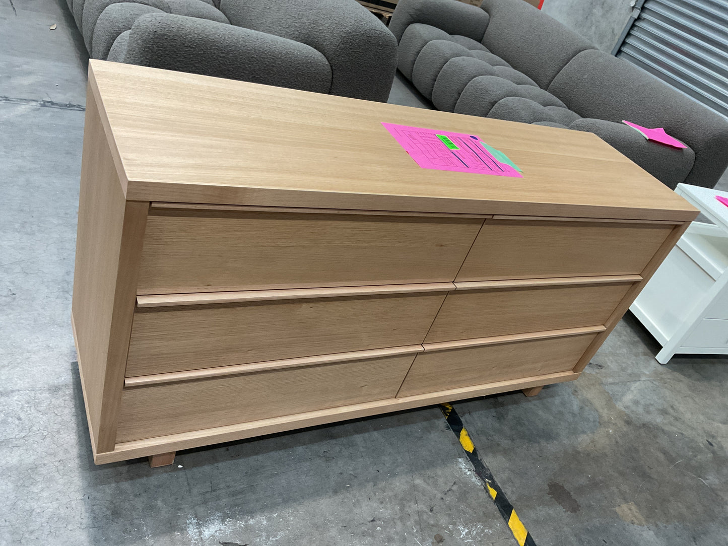 NZ PRZ20269 1 PCE MORNINGTON|DRESSER 6 DRAWER NATURAL