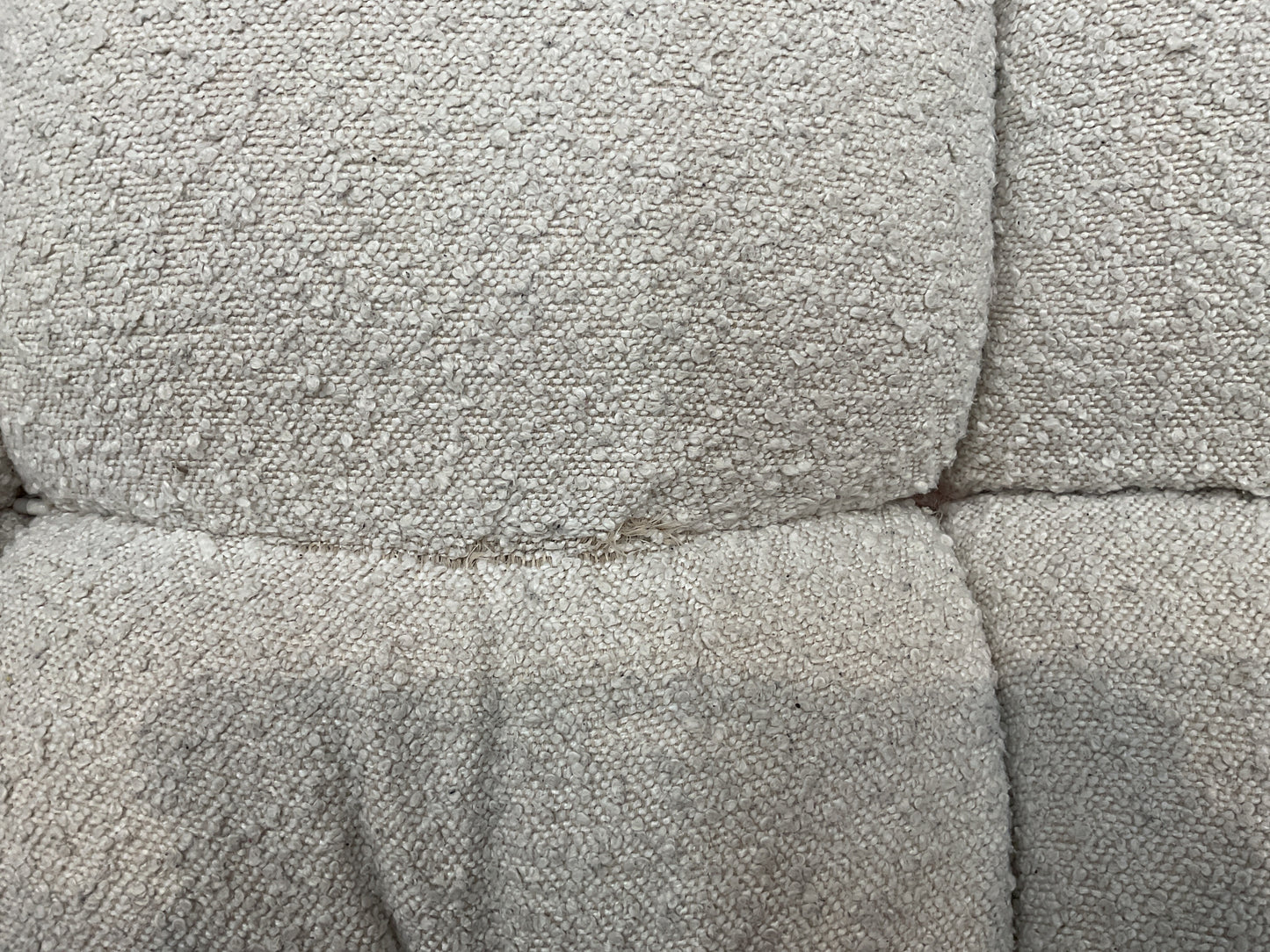 NZ CLZ20616 1 PCE AERO SOFA 3S JACQUARD BOUCLE CREAM