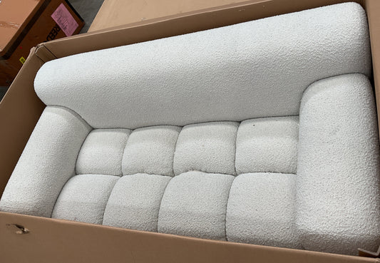 NZ CLZ20692 1 PCE AERO SOFA 2S JACQUARD BOUCLE CREAM