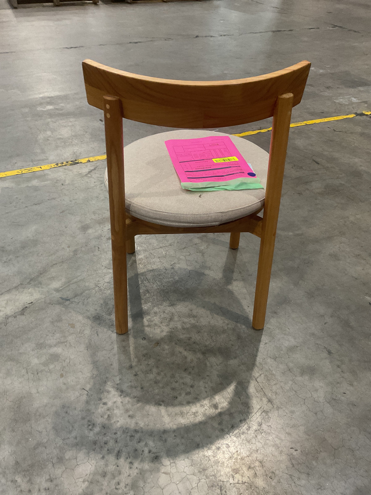 NZ CLZ20664 1 PCE COCO DINING CHAIR OLEFIN NATURAL