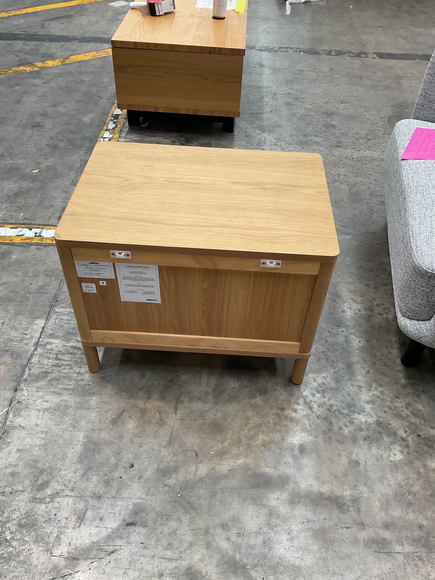 NZ CLZ20390 Bedside 2 Drawer Natural