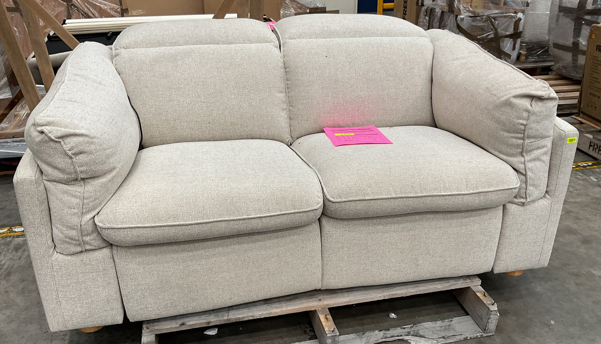 NZ CLZ20679 1 PCE SORRENTO ELECTRIC RECLINER SOFA 2S SANCY OYSTER (2 MOTION)