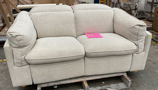 NZ CLZ20679 1 PCE SORRENTO ELECTRIC RECLINER SOFA 2S SANCY OYSTER (2 MOTION)
