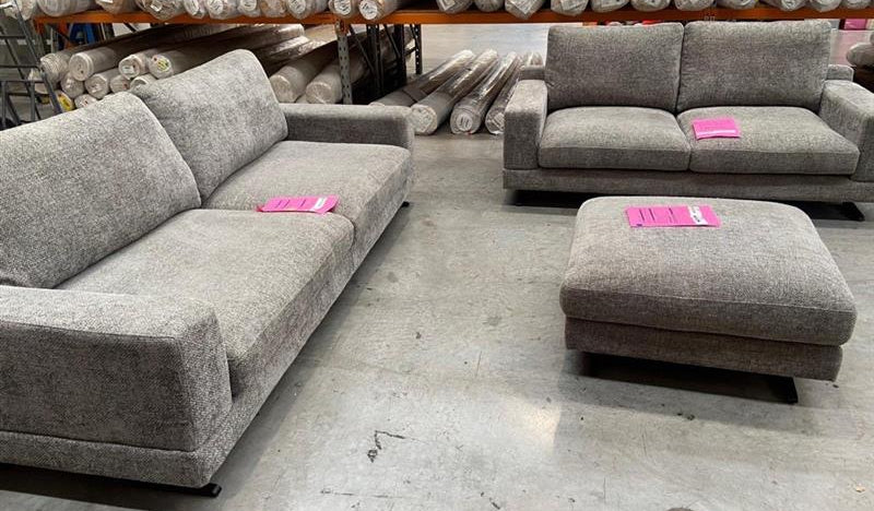 NZ PRZ20298 3 PCE BARI SOFA 3S MORNINGTON STEEL