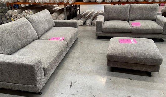 NZ PRZ20298 3 PCE BARI SOFA 3S MORNINGTON STEEL