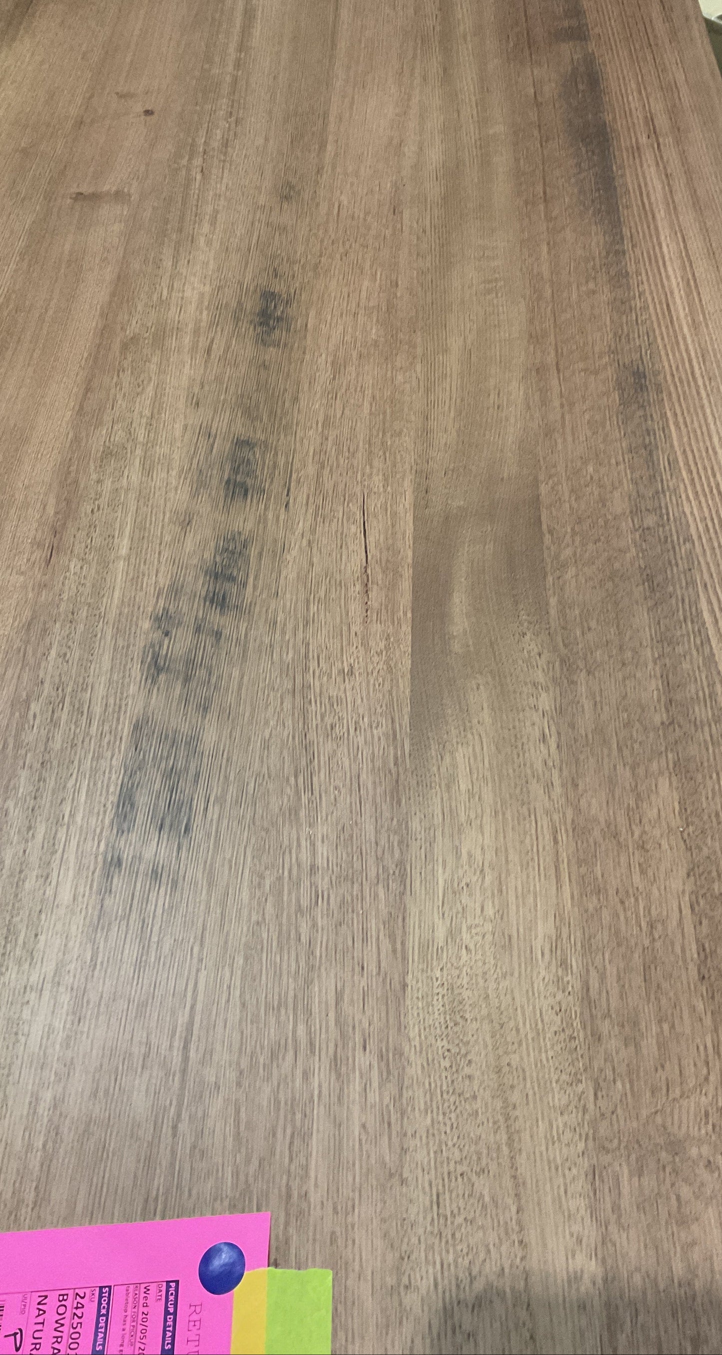 NZ PRZ20265 2 PCE BOWRAL DINING TABLE 280X90CM NATURAL CARTON 1&2