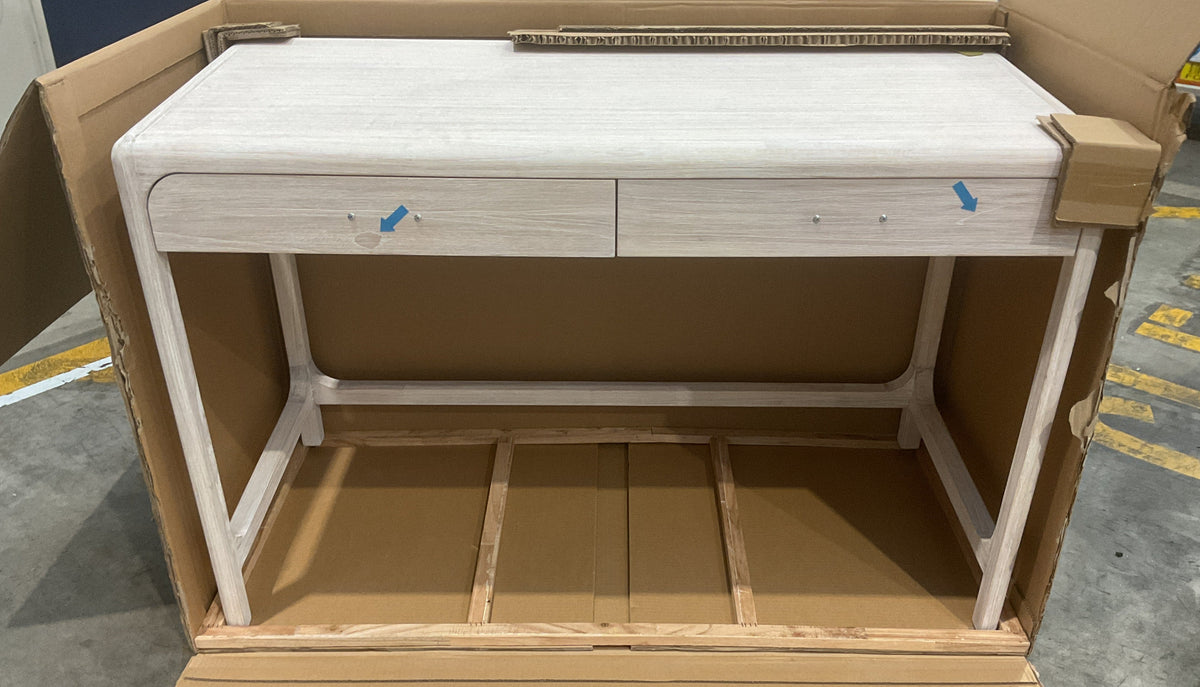 NZ PRZ20281 1 PCE PALOMA DESK 120X55CM WHITEWASH