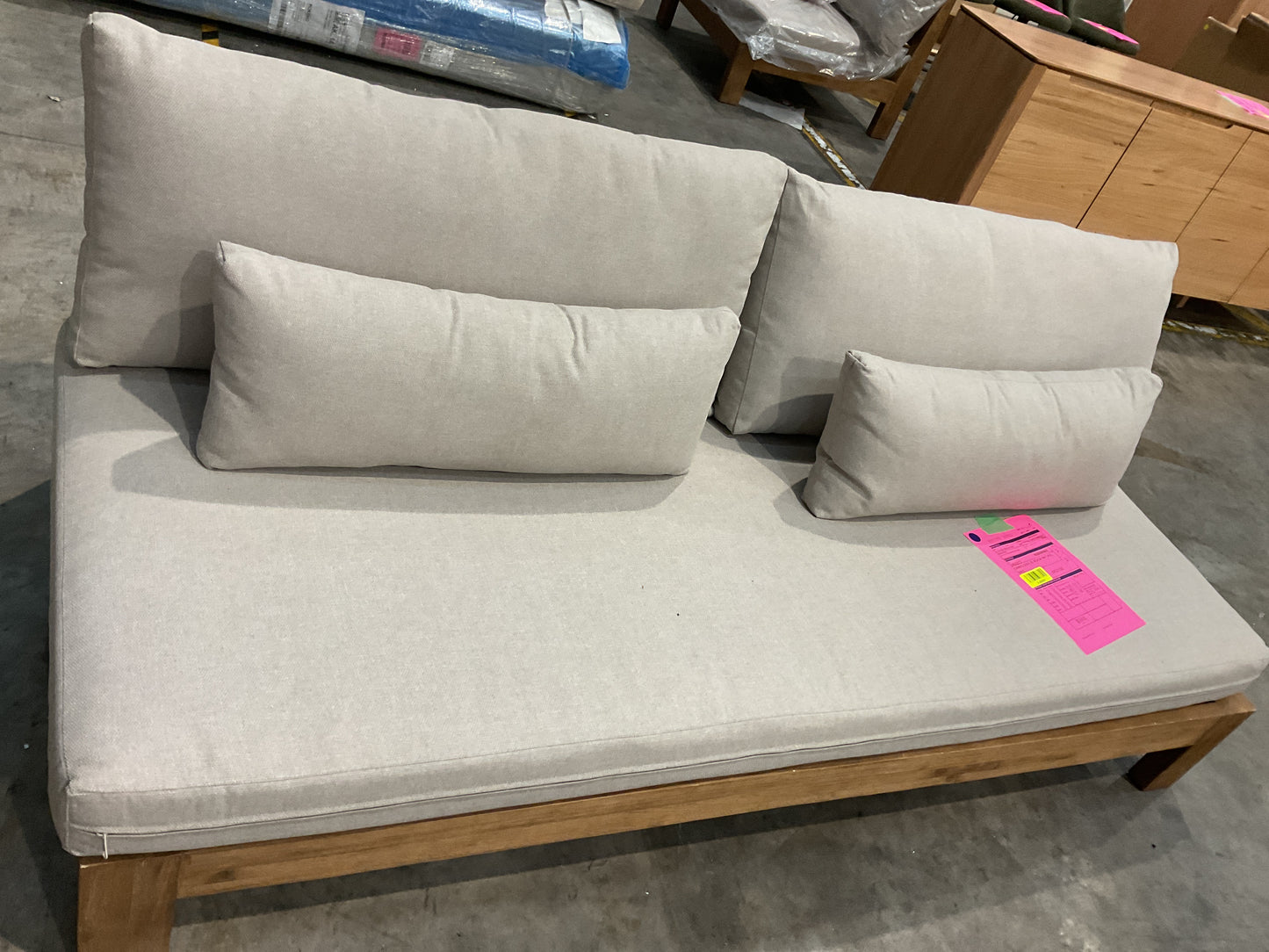 NZ CLZ20635 4 PCE CANNES SOFA 3S ACACIA NATURAL MKII