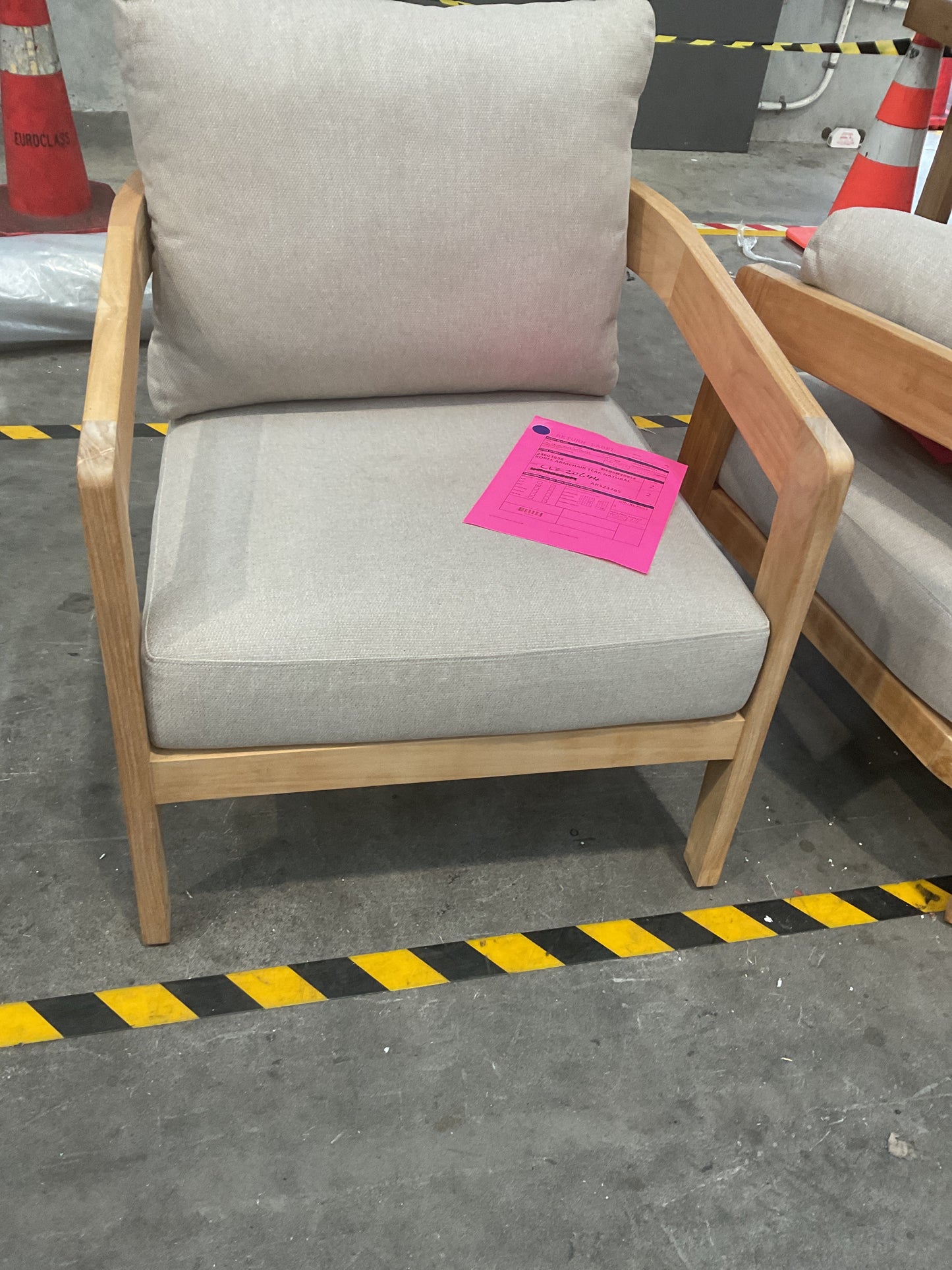 NZ CLZ20644 2 PCE BOREE ARMCHAIR TEAK NATURAL