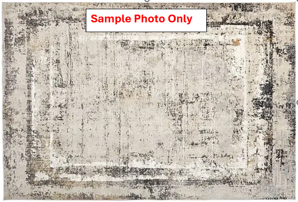 NZ CLZ20596 1 PCE SAAR FLOOR RUG 300X400CM LIGHT GREY/IVO
