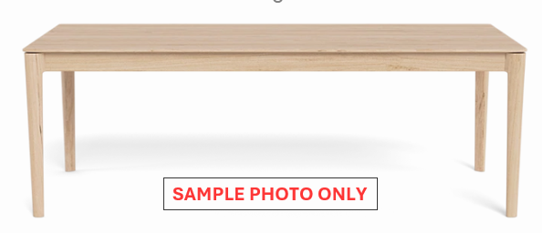 NZ CLZ20597 | 2 PCE | AVALON DINING TABLE 220X105CM NATURAL (Leg are in the box with the top)