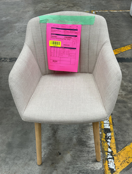 NZ CLZ20723 1 PCE PALMER CARVER DINING CHAIR BEIGE