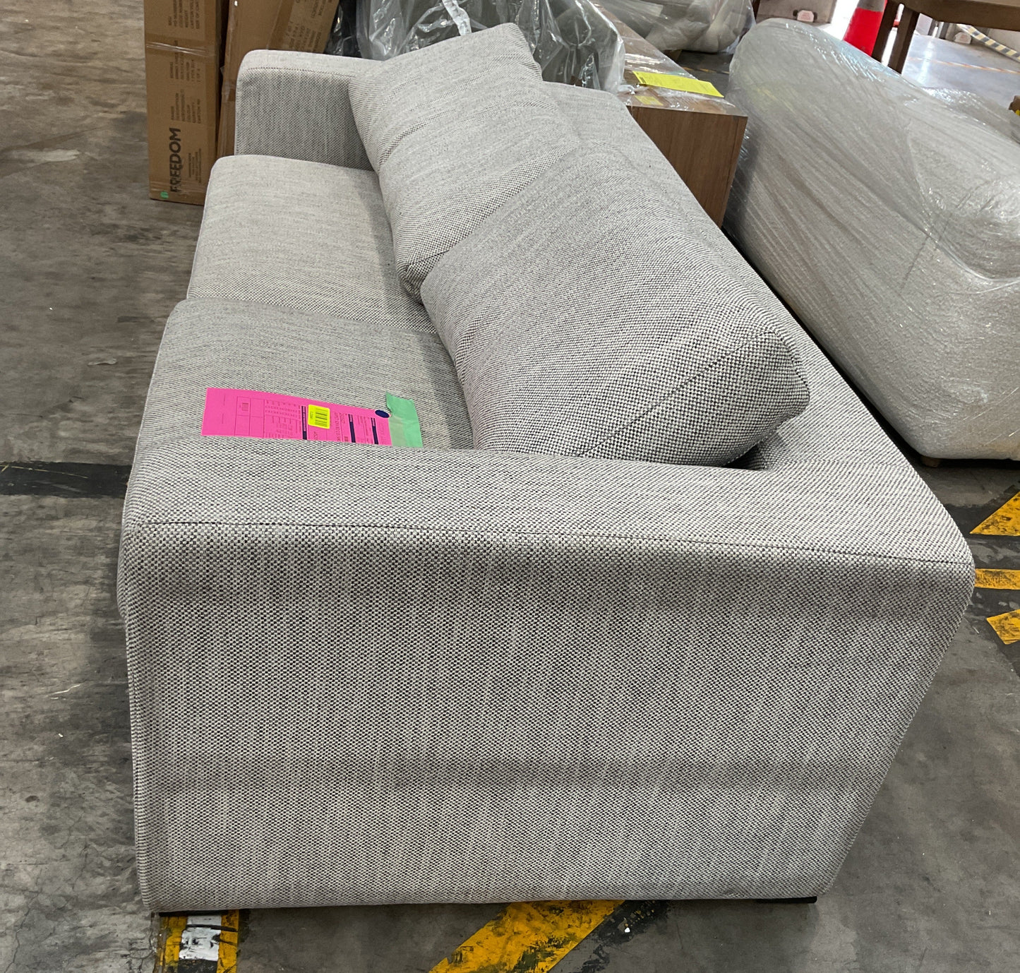 NZ CLZ20581 1 PCE ASPECT SOFA BED 2.5S FANCY SILVERSTREAK
