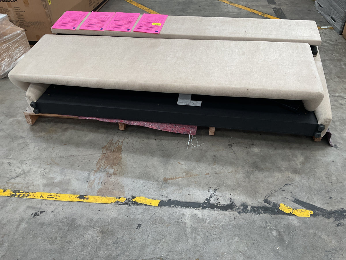 NZ CLZ20711 4 PCE ADELINE BED KING BROWN
