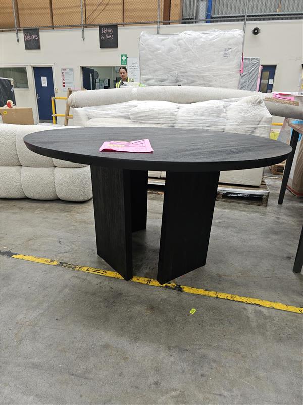 NZ CLZ20349 Seidon Dining Table 140CM Dia Black