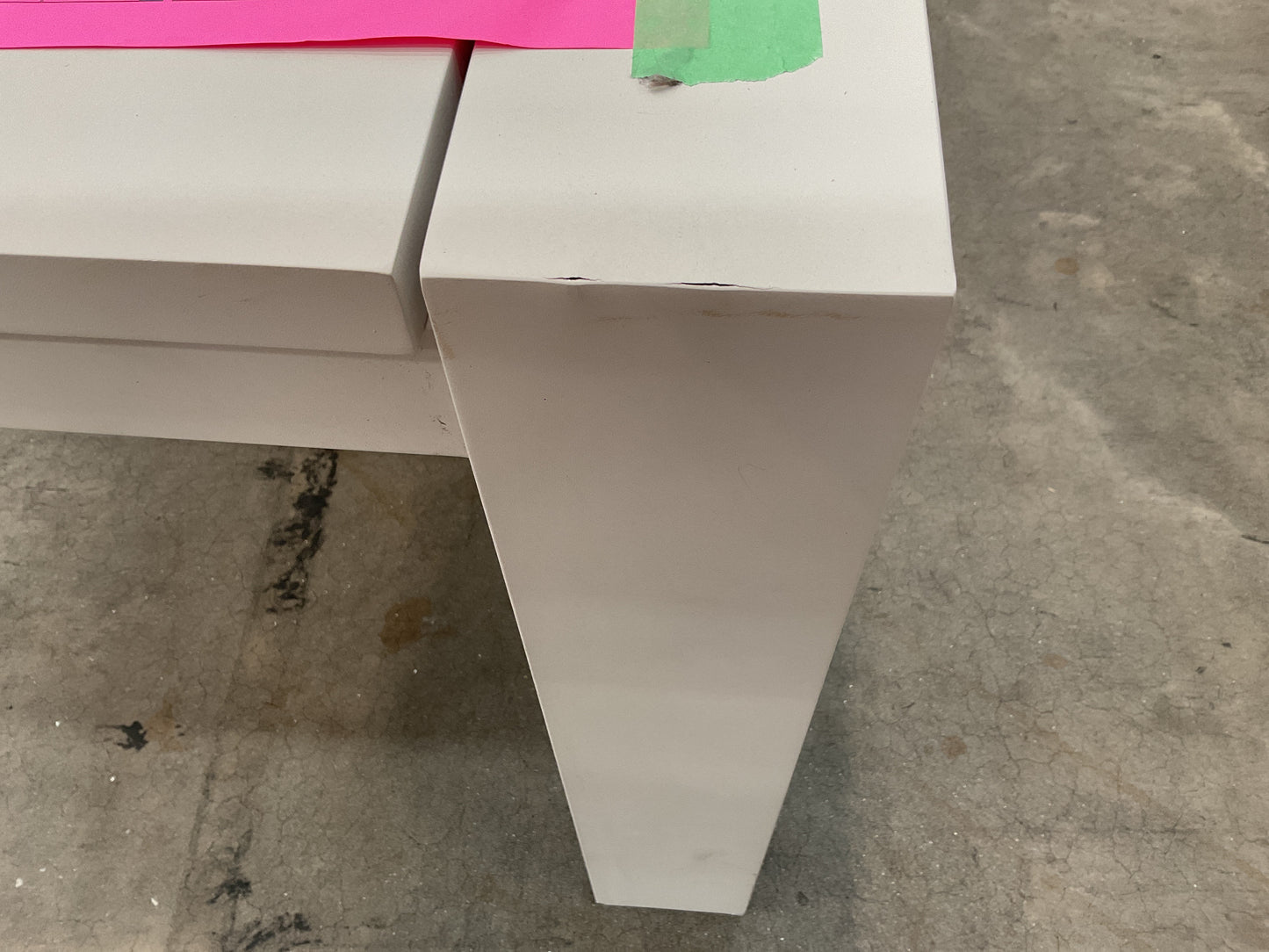 NZ CLZ20620 1 PCE ATAMAN DINING TABLE 240X111.5CM ALUMINIUM OFF WHITE