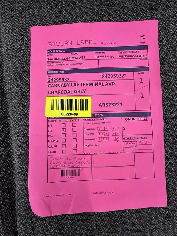 NZ CLZ20408 2pcs Carnaby Modular Avis charcoal grey