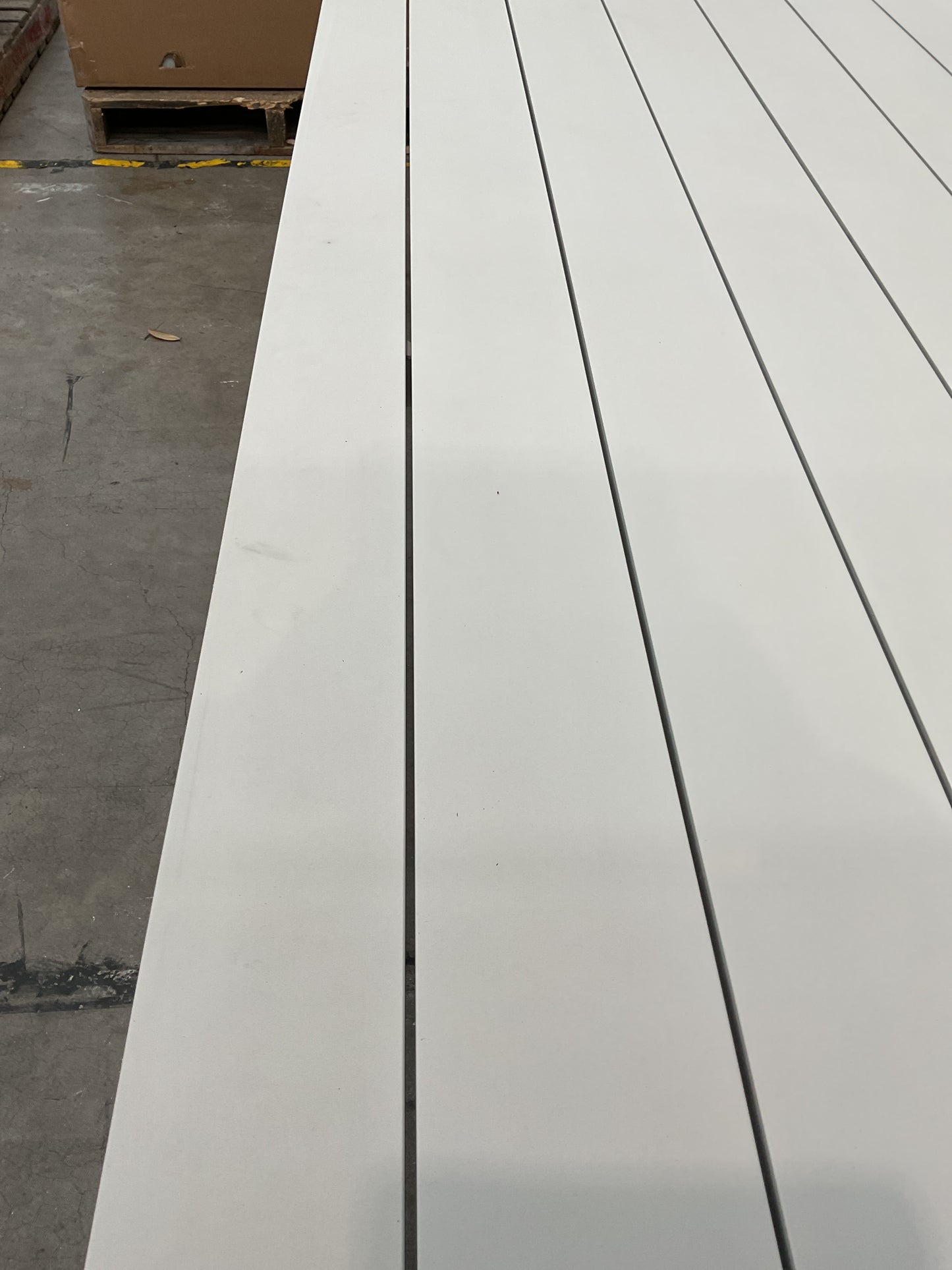 NZ CLZ20620 1 PCE ATAMAN DINING TABLE 240X111.5CM ALUMINIUM OFF WHITE