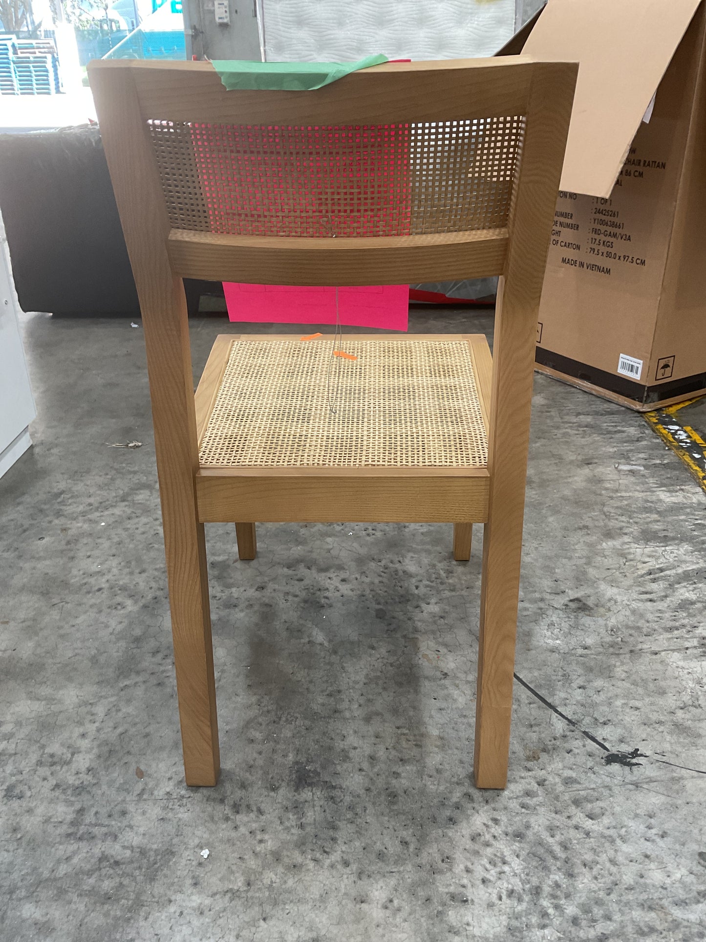NZ CLZ20655 1 PCE BANGALOW DINING CHAIR RATTAN NATURAL