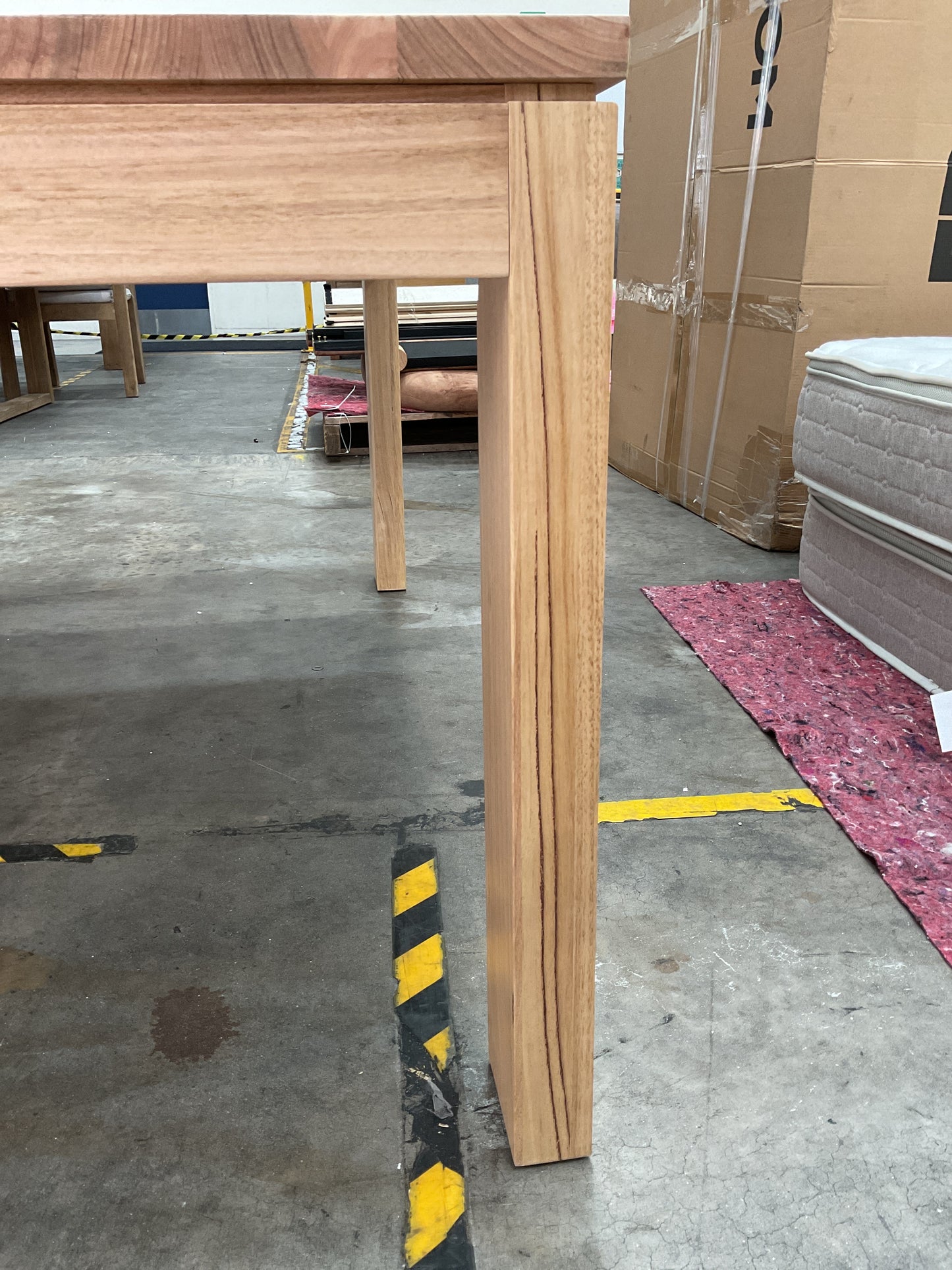 NZ CLZ20604 2 PCE HENSLEY DINING TABLE 160X90CM NATURAL CARTON 1&2
