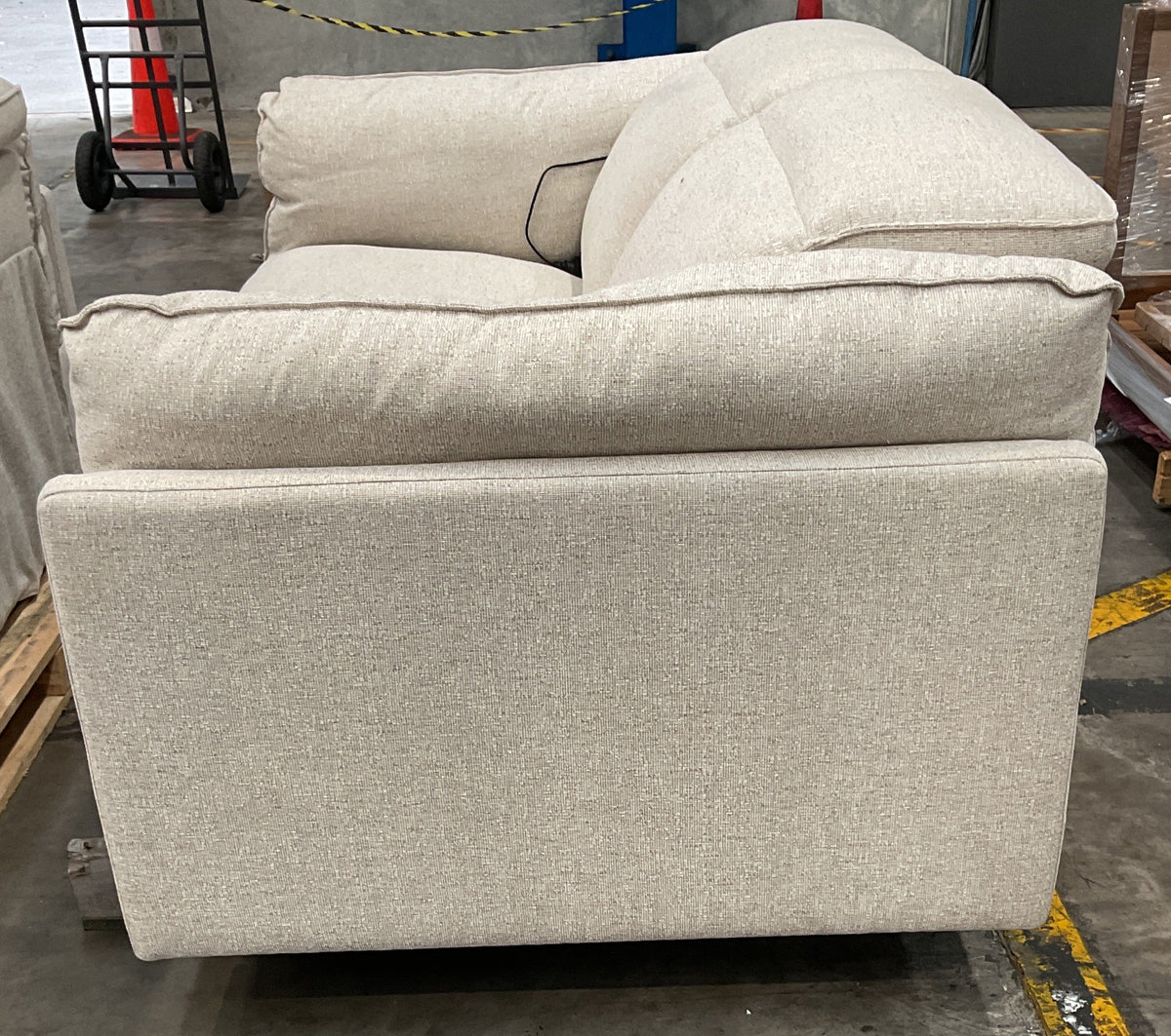 NZ CLZ20679 1 PCE SORRENTO ELECTRIC RECLINER SOFA 2S SANCY OYSTER (2 MOTION)