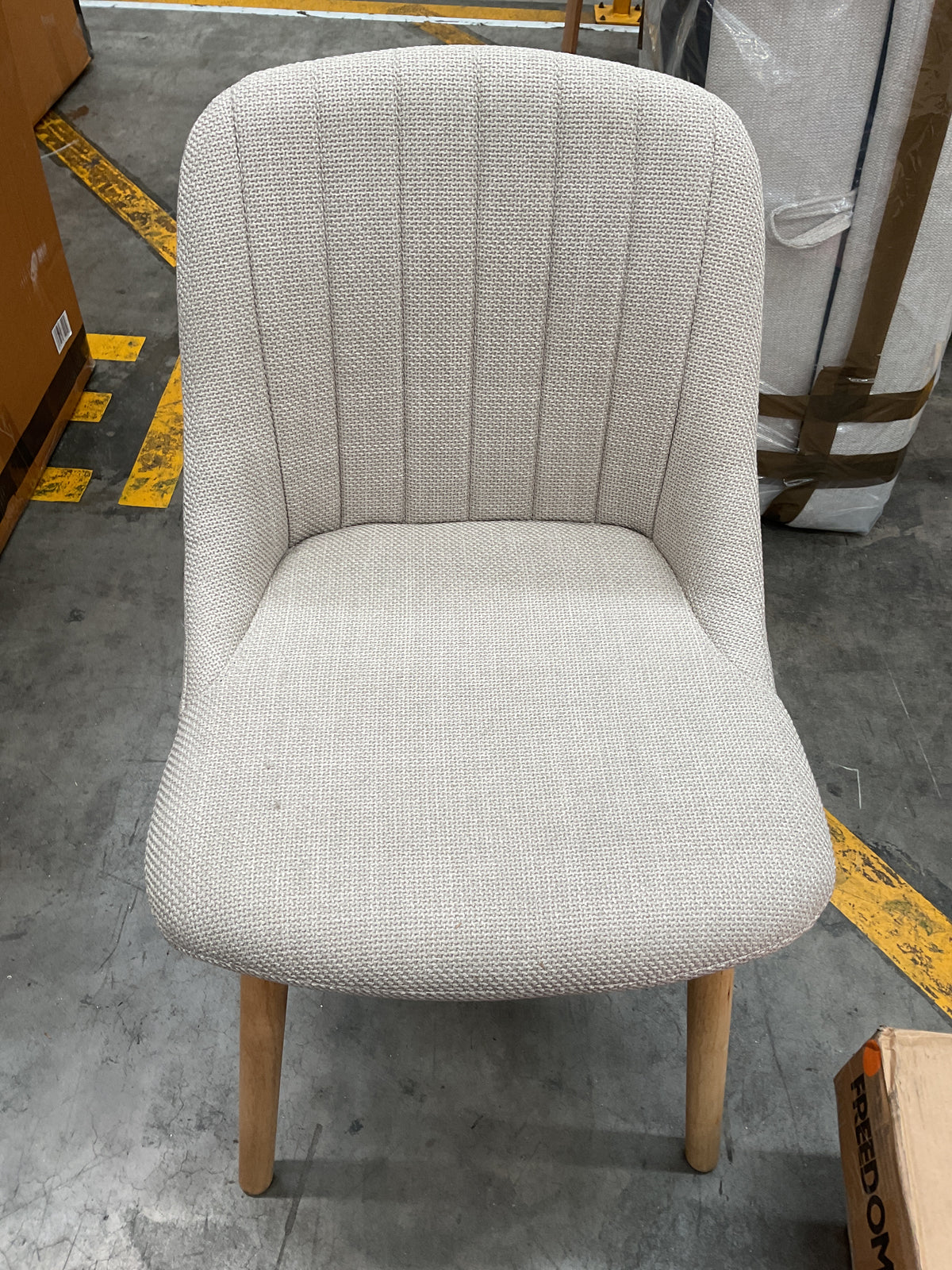 NZ CLZ20691 1 PCE PALMER DINING CHAIR BEIGE