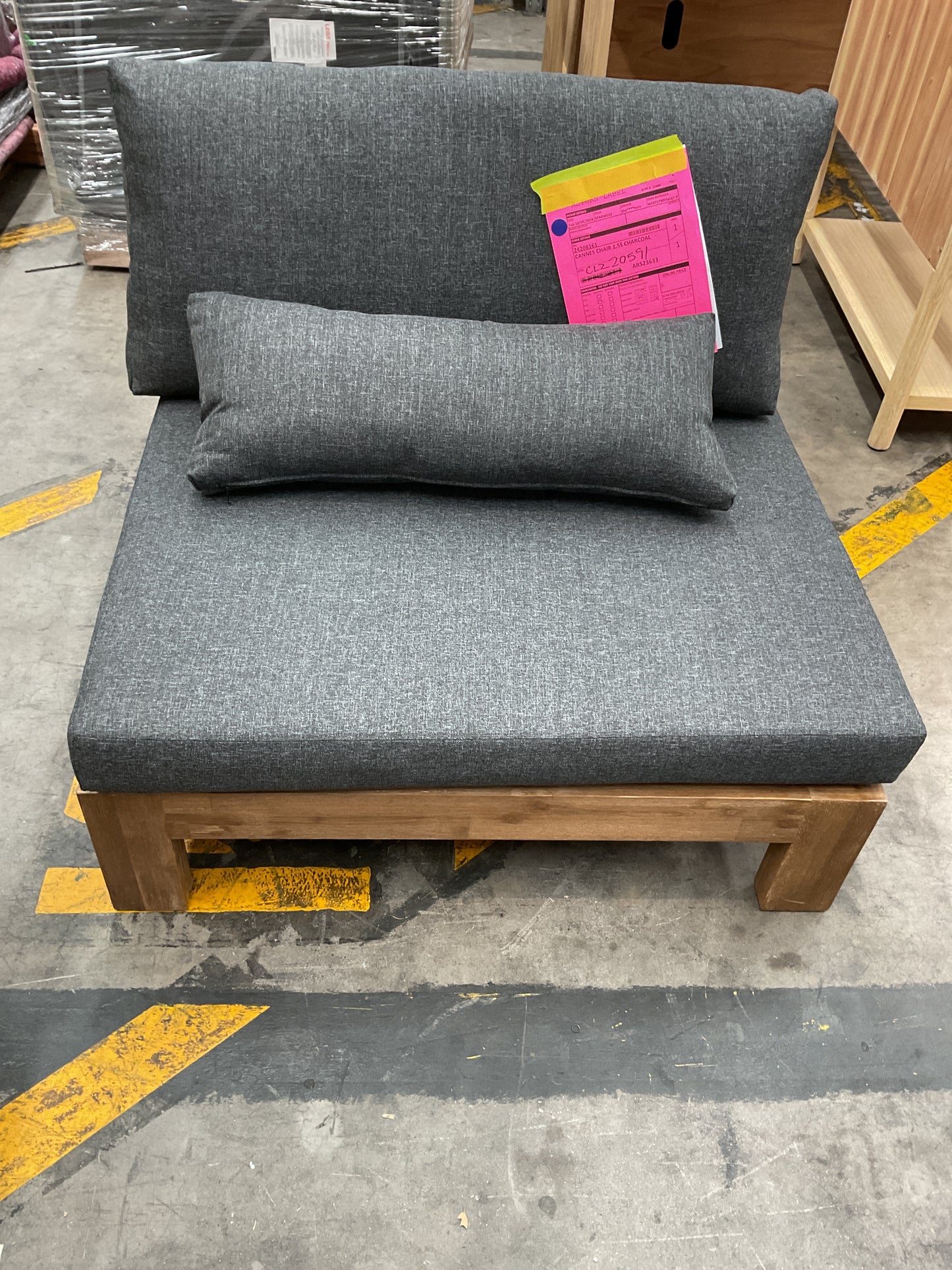 NZ CLZ20591 3 PCE CANNES S19 SOFA 3S CHARCOAL