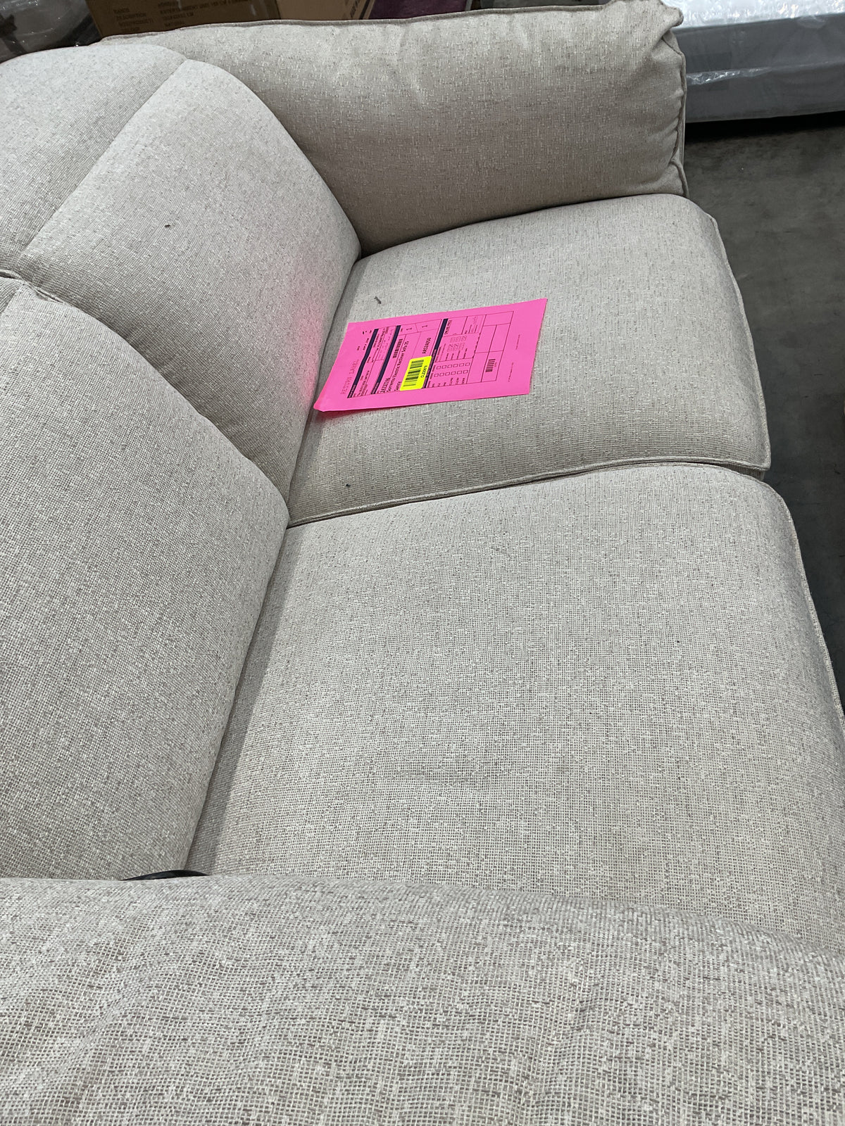 NZ CLZ20679 1 PCE SORRENTO ELECTRIC RECLINER SOFA 2S SANCY OYSTER (2 MOTION)