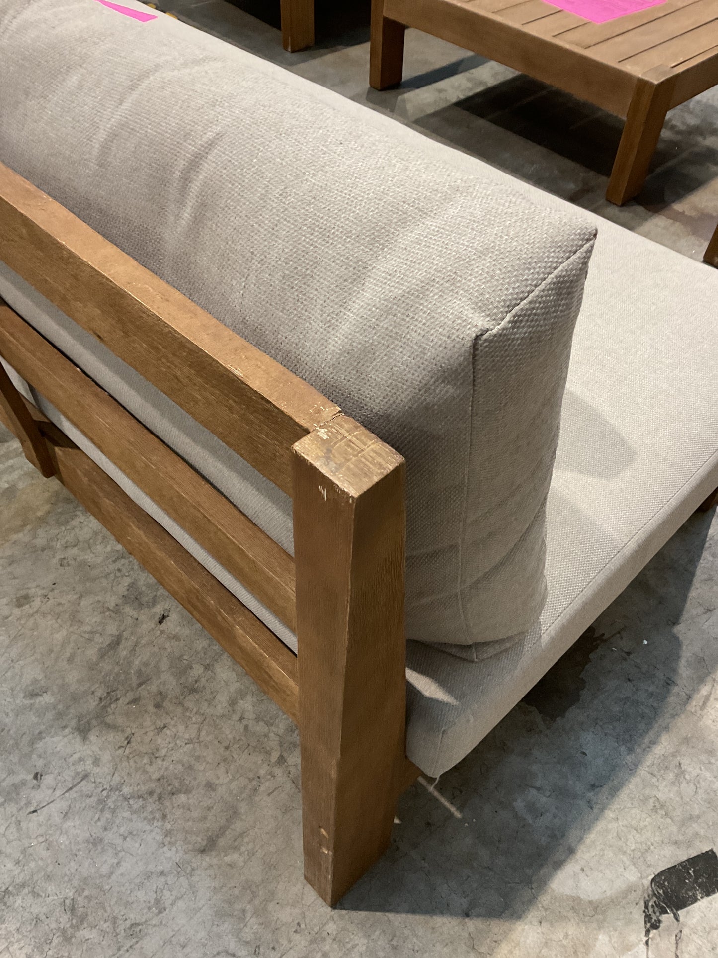 NZ CLZ20635 4 PCE CANNES SOFA 3S ACACIA NATURAL MKII