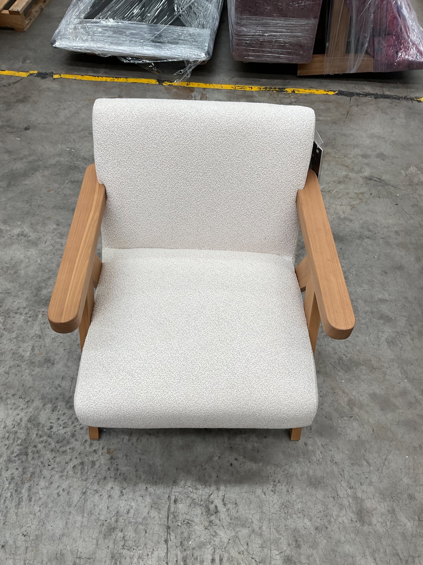 NZ CLZ20241 Tulum Occasional Chair Whisper Withe