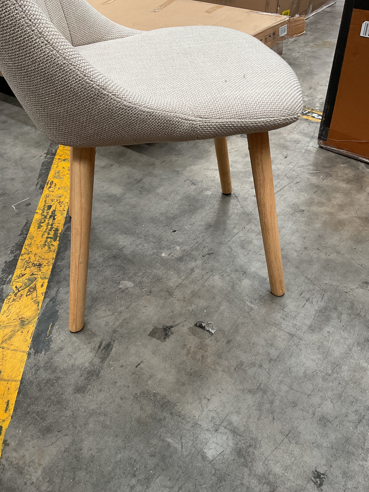 NZ CLZ20691 1 PCE PALMER DINING CHAIR BEIGE