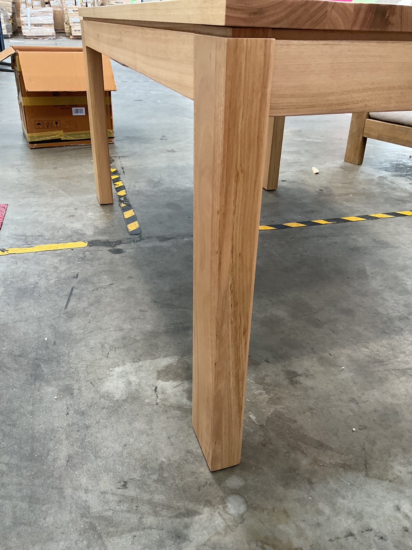 NZ CLZ20604 2 PCE HENSLEY DINING TABLE 160X90CM NATURAL CARTON 1&2
