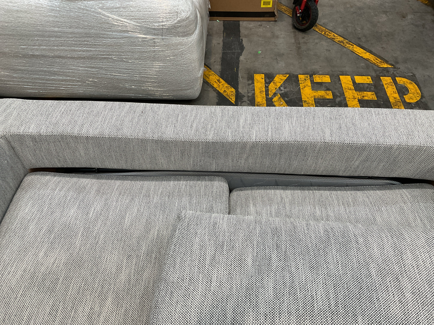 NZ CLZ20581 1 PCE ASPECT SOFA BED 2.5S FANCY SILVERSTREAK