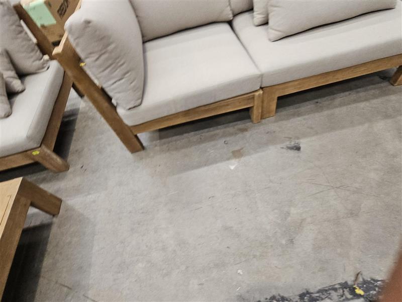 NZ CLZ20353 Cannes Sofa 3S Acacia Natural set