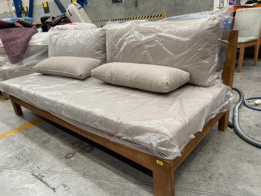 NZ CLZ20354 Cannes Sofa 3S Acacia Natural MKII