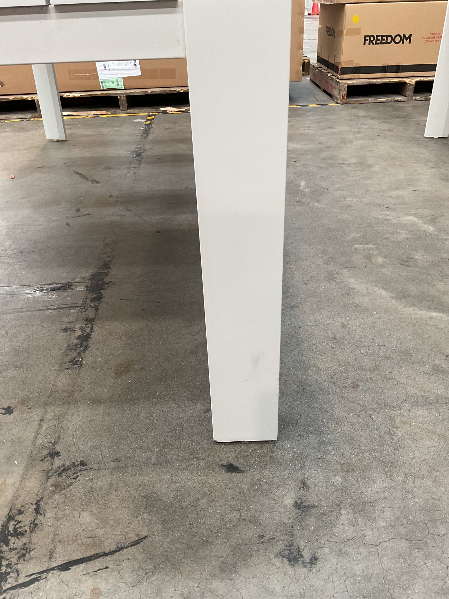 NZ CLZ20620 1 PCE ATAMAN DINING TABLE 240X111.5CM ALUMINIUM OFF WHITE