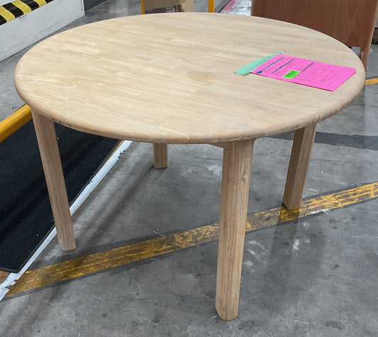 NZ PRZ20266 1 PCE RIVIERA DINING TABLE - ROUND 120CM NATU