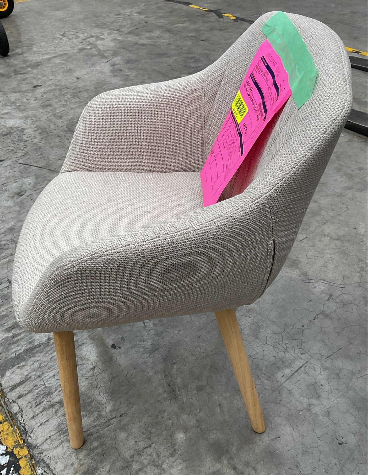 NZ CLZ20723 1 PCE PALMER CARVER DINING CHAIR BEIGE