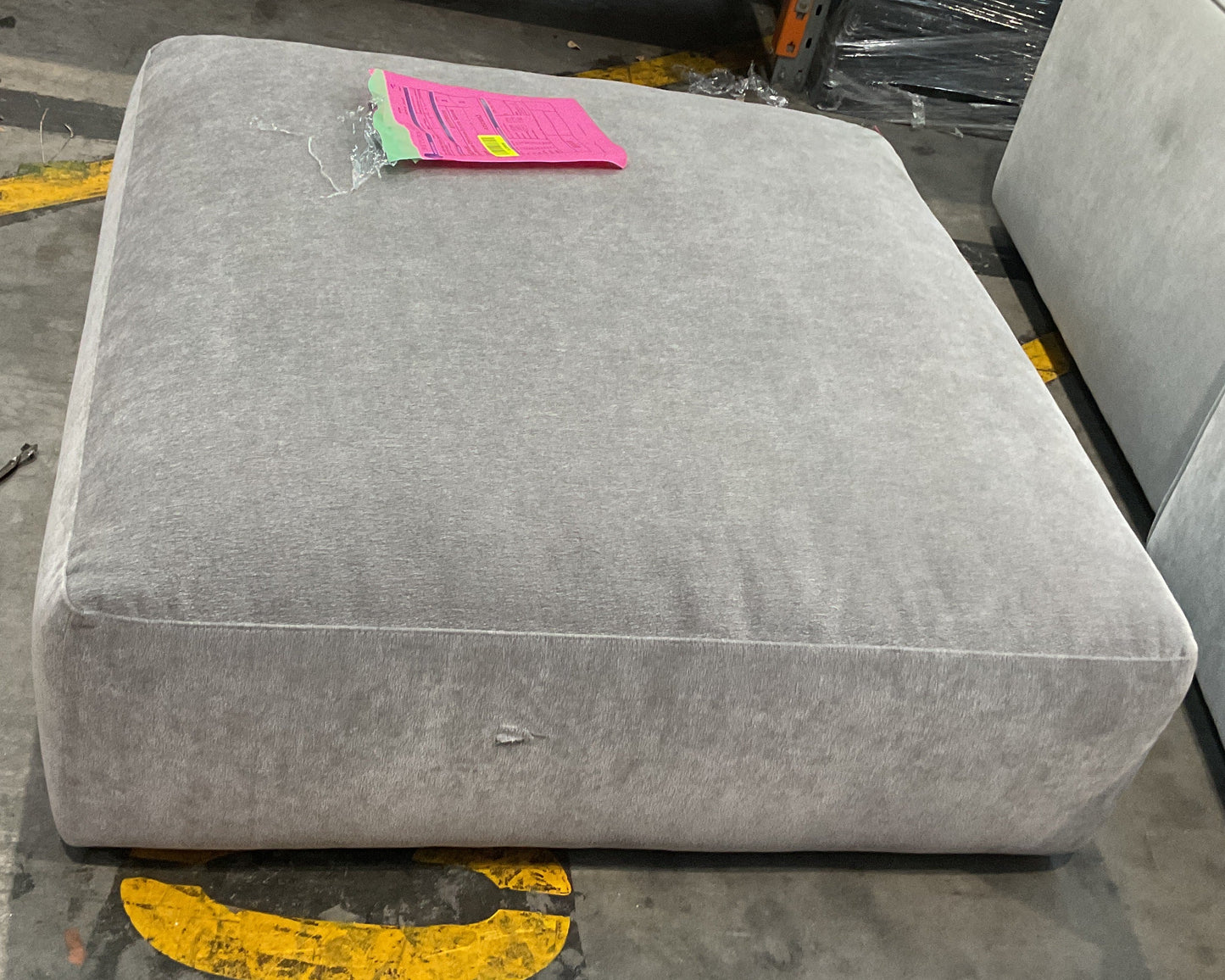NZ CLZ20636 1 PCE PENTHOUSE OTTOMAN-SQUARE SOLEMN STONE
