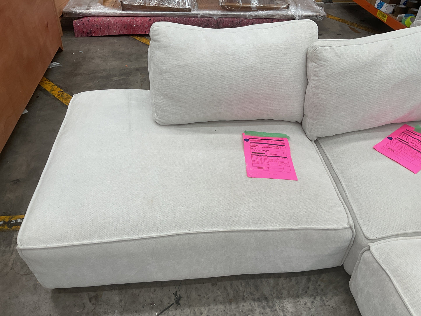 NZ CLZ20641 4 PCE APARTMENT 02 MODULAR ARMLESS 2S GLAMOUR WHITE