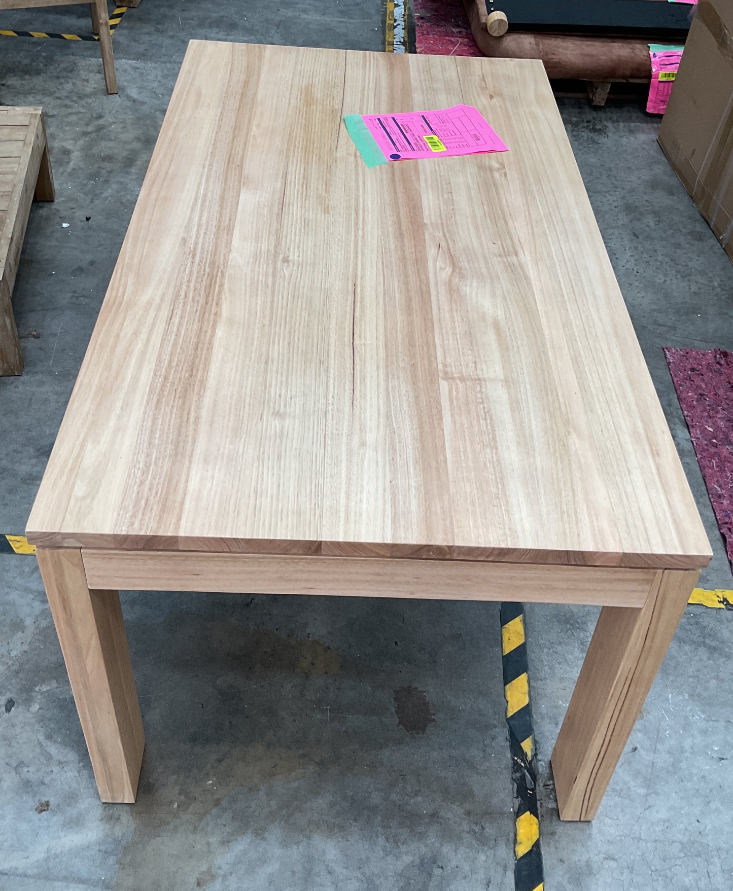 NZ CLZ20604 2 PCE HENSLEY DINING TABLE 160X90CM NATURAL CARTON 1&2