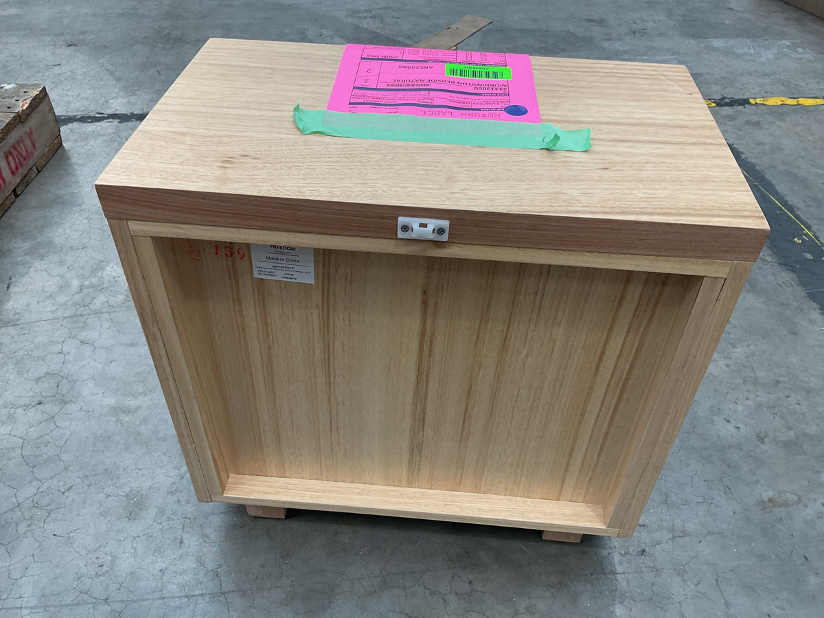 NZ PRZ20302 1 PCE MORNINGTON BEDSIDE 1 DRAWER NATURAL